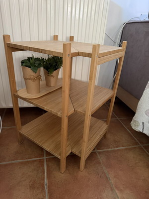Corner wooden shelf like new, set of 2 pieces
