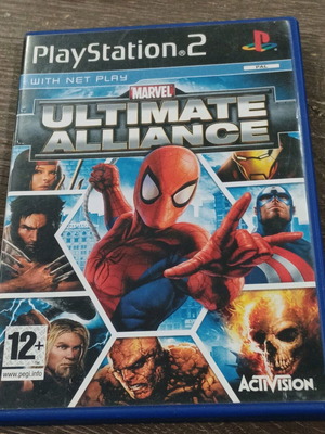 Play Station 2 Marvel Ultimate Alliance μεταχειρισμένο, κομπλέ με βιβλιαράκι