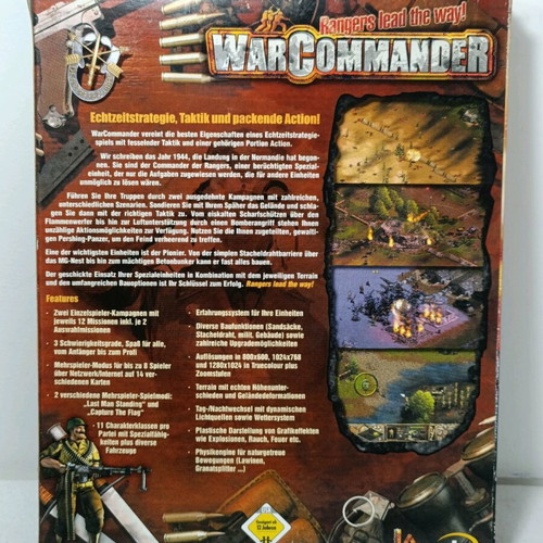 Warcommander War Commander PC game used, complete in good condition