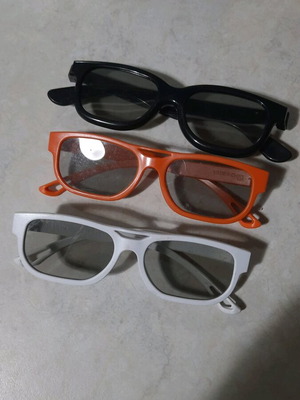 LG 3D cinema glasses used, set of 3