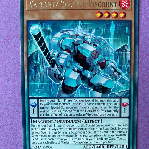 Yu-Gi-Oh! Card Vaylantz Voltage Viscount 1st Edition Near Mint
