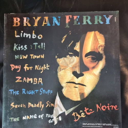 Bryan Ferry Bete Noire vinyl used, Greek copy