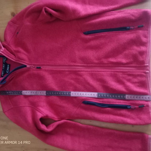 CMP fleece jacket for girls like new, size 164, 14 years, pink red