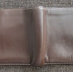 Calvin Klein men's leather wallet brown like new with coin pocket