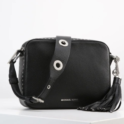 Michael Kors crossbody bag like new, black leather with tassel
