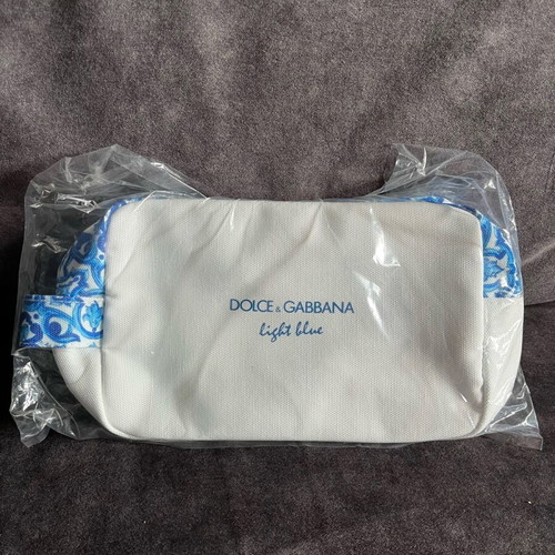 Dolce & Gabbana light blue cosmetic bag new