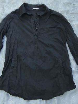 Positivo women's long-sleeve blouse new, size L, gray-blue