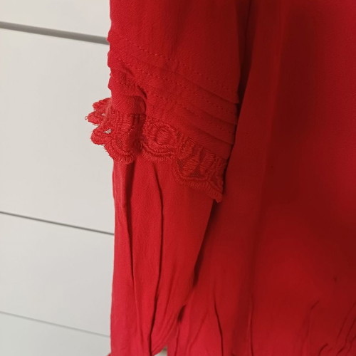 Marks & Spencer red blouse used, size medium