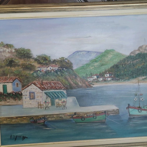Komninakis authentic painting 0.92x0.72 like new