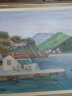 Komninakis authentic painting 0.92x0.72 like new