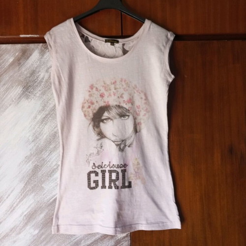 Admiral sleeveless vintage top with lace back, like new, pink