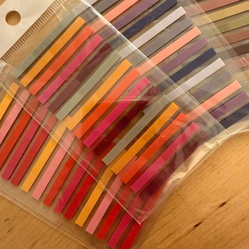 Set of page markers new, 1500 stickers in 5 colors