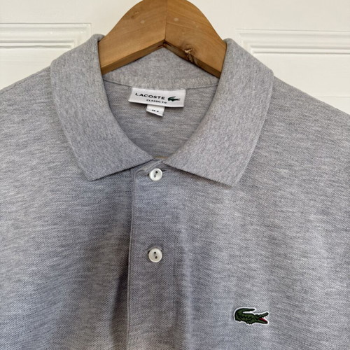 Lacoste Polo T-shirt size M gray like new