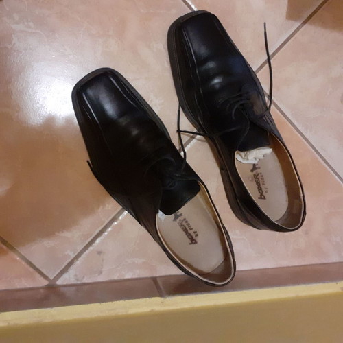 Men's lace-up shoes like new, size 46, black