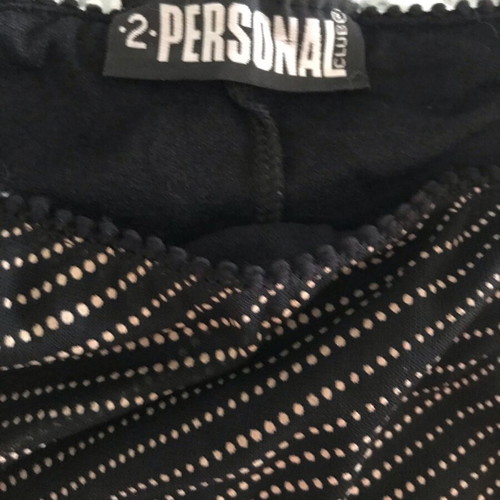 Skirt set with blouse bustier like new, black and beige