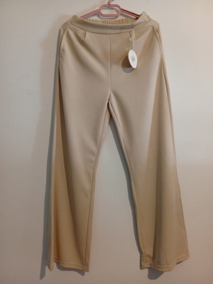 Pants new, medium-large, beige