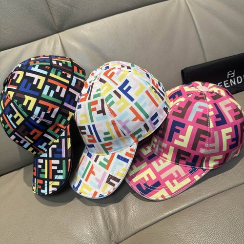 Fendi baseball cap new, white and pink, one size