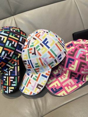 Fendi baseball cap new, white and pink, one size