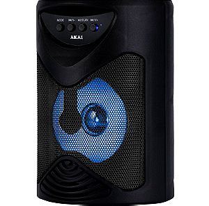 Akai ABTS-704 Φορητό ηχείο Bluetooth karaoke με USB, TWS, LED, micro SD και είσοδο μικροφώνου – 5 W
