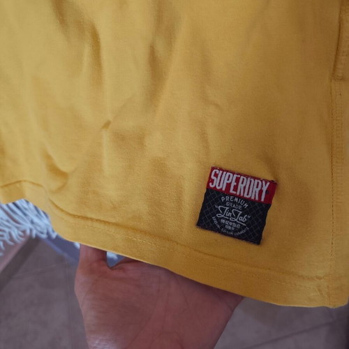 Superdry men's cotton T-shirt XL, yellow