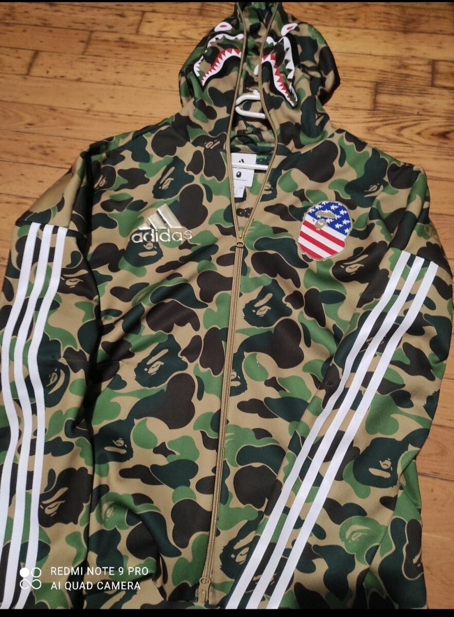 adidas bape camo jacket