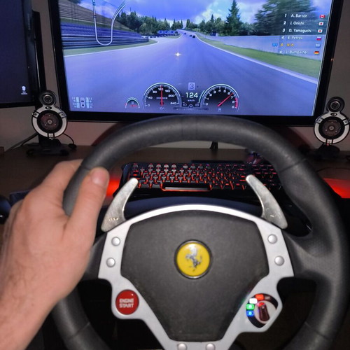 Thrustmaster Ferrari F430 Force Feedback racing wheel like new with Gran Turismo 6