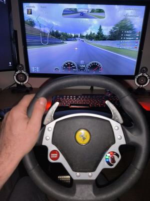 Thrustmaster Ferrari F430 Force Feedback racing wheel like new with Gran Turismo 6