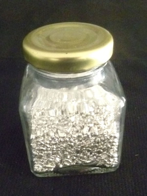 Αφός ασημιού 350γρ 1000/1000 σε γυάλινο βαζάκι