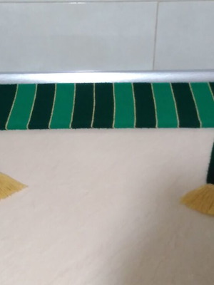 Panathinaikos 50th Anniversary Scarf used, gold, 1971-2021