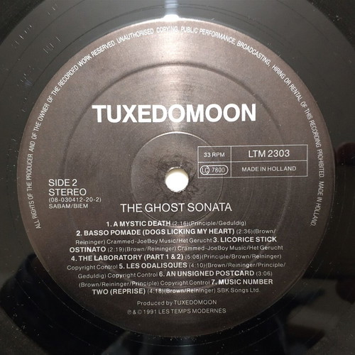 Tuxedomoon The Ghost Sonata vinyl LP album 1991