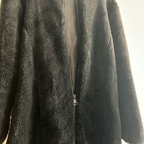 Celestino black fur coat like new, women's