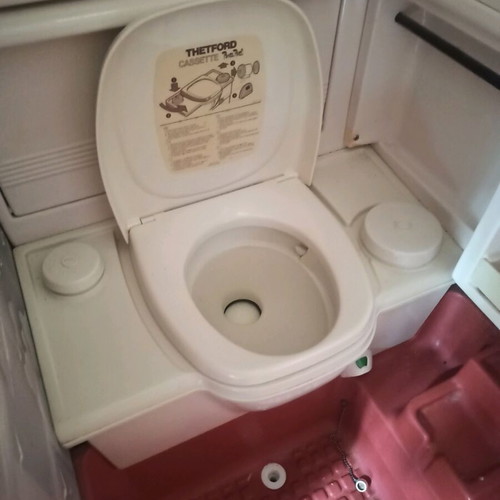 Hobby Prestige 5-Meter Caravan with Double Bed and Chemical Toilet