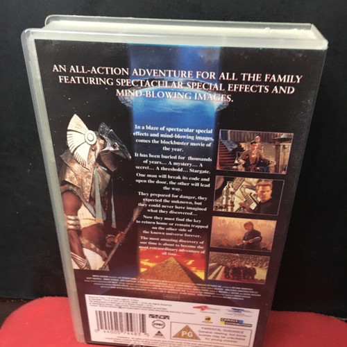 Stargate video cassette used, English version without subtitles