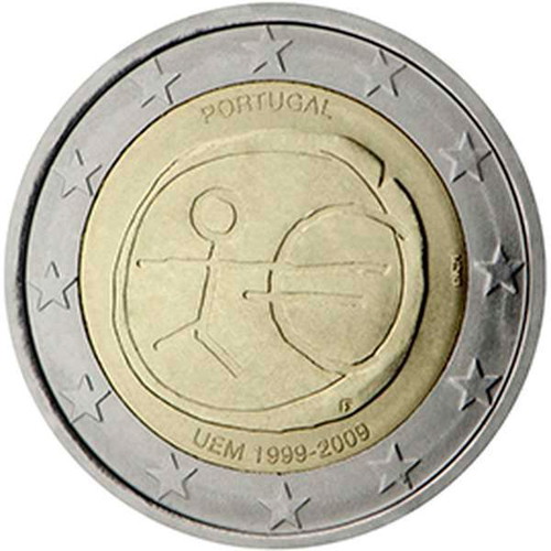 Νόμισμα Πορτογαλία 2 Ευρώ 2009 UNC αναμνηστικό 10ης επετείου