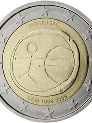 Νόμισμα Πορτογαλία 2 Ευρώ 2009 UNC αναμνηστικό 10ης επετείου