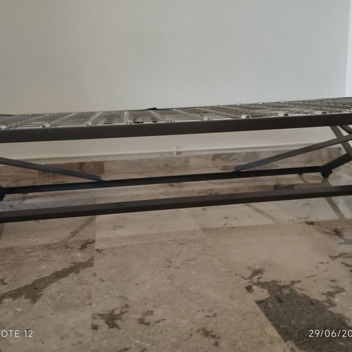 Bed with sliding mechanism and mattress like new 185x85 cm