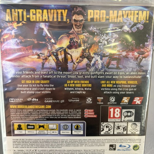 Borderlands The Pre-Sequel PS3 game brand new