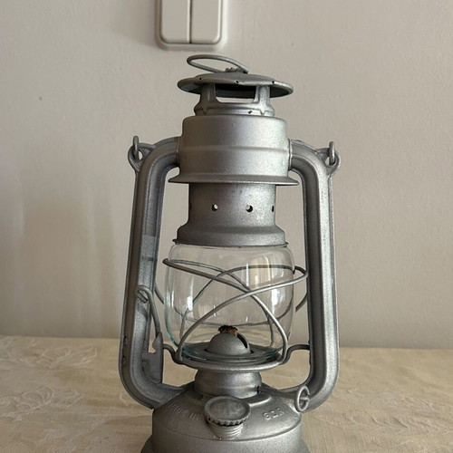 Vintage BAT No.158 storm lantern used, made in DDR 1950-1980