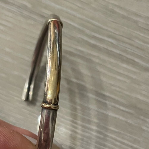 Silver-gold 925 and 585 bracelet used with gold part