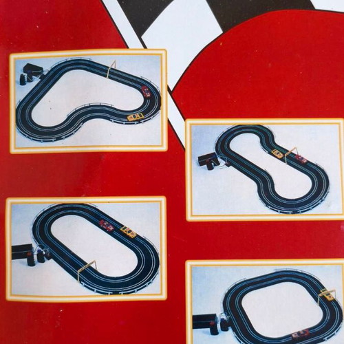 Retro Car Racing Track collectible like new with batteries