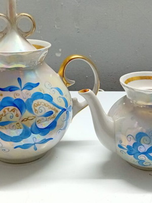 Vintage Russian porcelain teapots like new, set of two