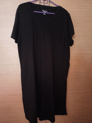 Dreams.co black T-shirt dress, size 14/16