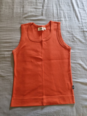 Cecil sleeveless top like new, orange, size S