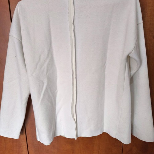 Zara women's long-sleeve blouse like new, size medium, white