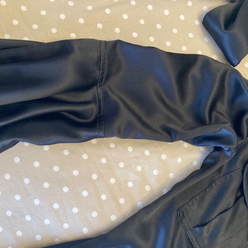 Satin shirt Tassos Mitropoulos like new, black, size S