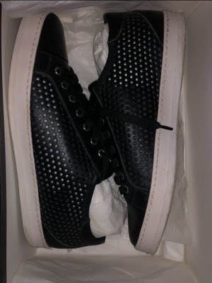 Alessandro dell’acqua black leather sneakers like new, size 43
