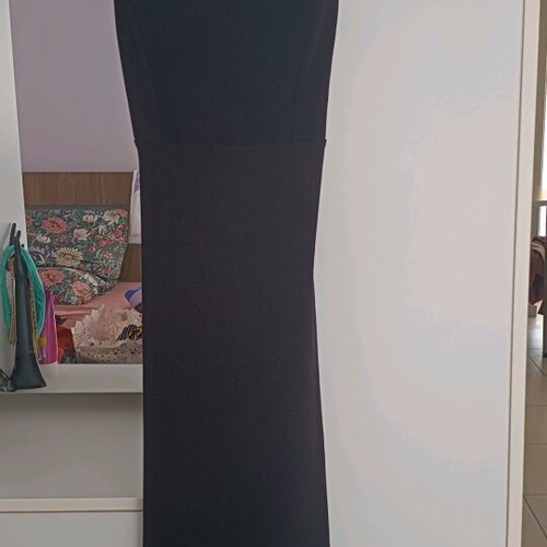 Maxi dress black like new with back slits size M