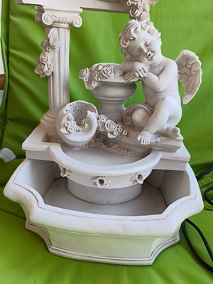 Fountain with electric pump used, height 30cm x width 23.5cm