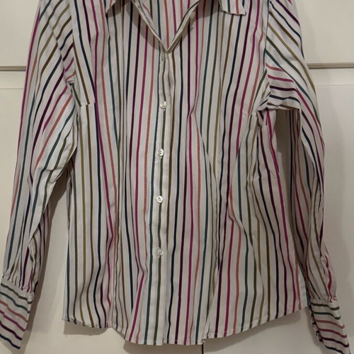 Striped shirt like new, straight fit, multicolor, size L