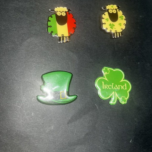 Irish magnets set of 4 used